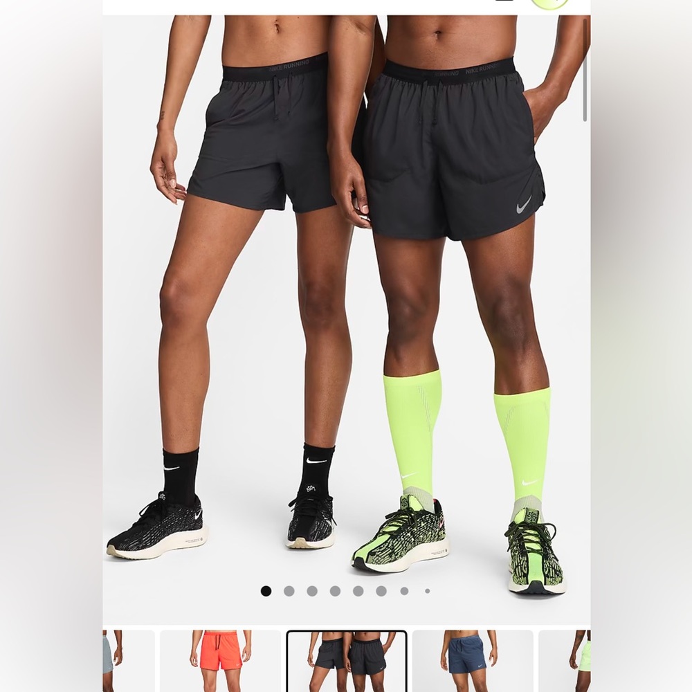 Nike stride men’s dri-fit 5” running shorts black xl DM4755-010 $55 retail